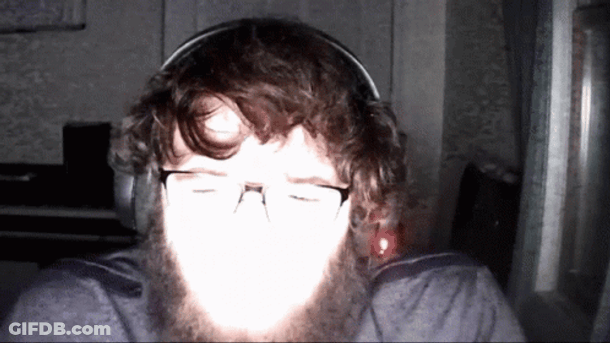 Strobe Light Flashing Face Gamer GIF