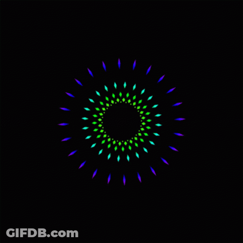 Strobe Light Glowing Circle Loop GIF