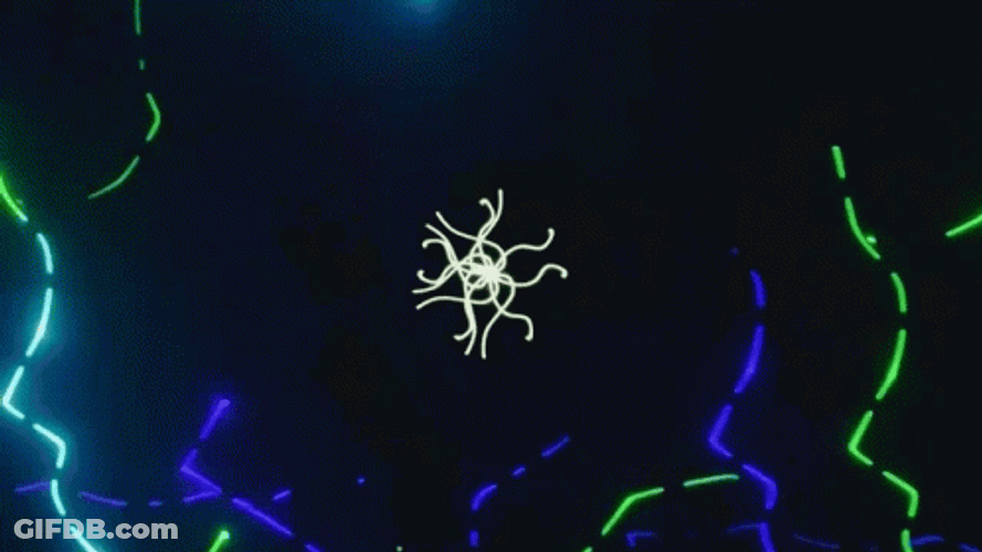 Strobe Light Neon Streaks GIF