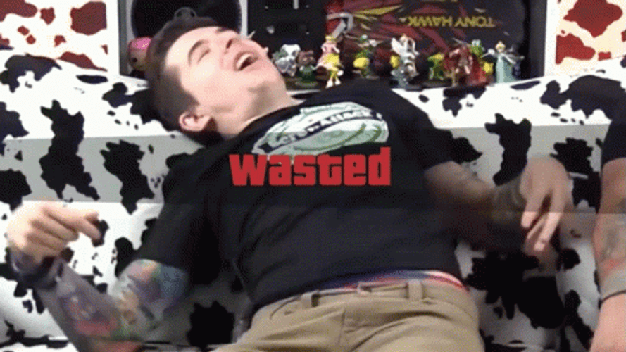 Stroke Cow Chop GTA V Wasted GIF