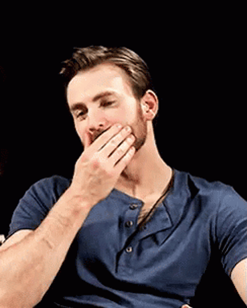 Stroking Beard Flirt Guy GIF