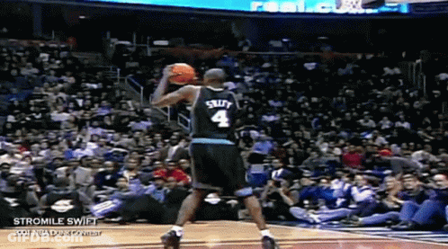 Stromile Swift Jumping For Ball GIF
