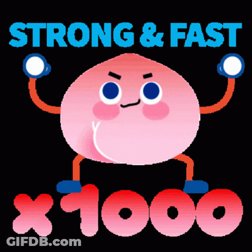 Strong And Fast Emoji GIF