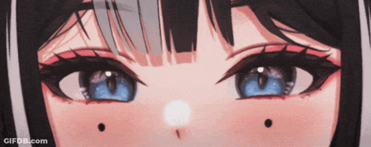 Strong Dark Anime Eyes GIF