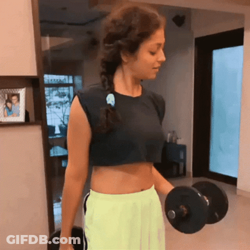 Strong Girl Fit GIF