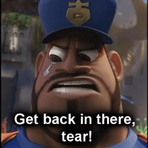 Strong Man Crying Cartoon GIF