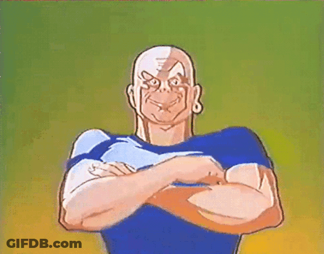 Strong Mr Clean Ripping Off Shirt GIF
