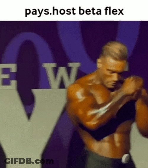 Strong Person Flex His Shape GIF
