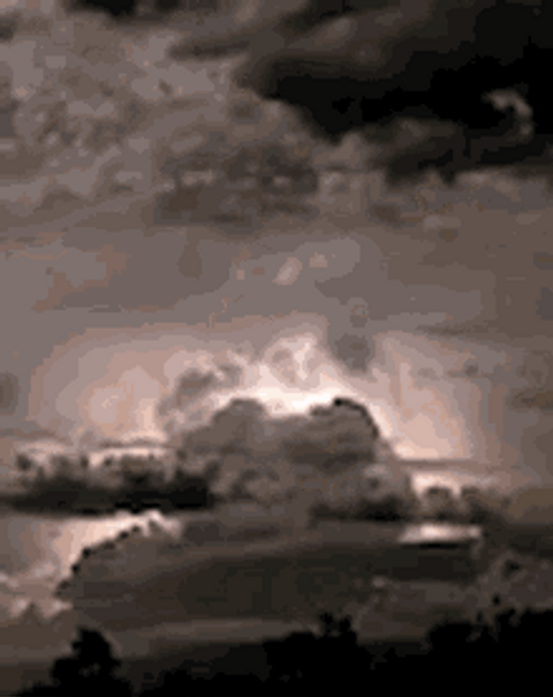 Strong Storm And Lightning On Camera GIF