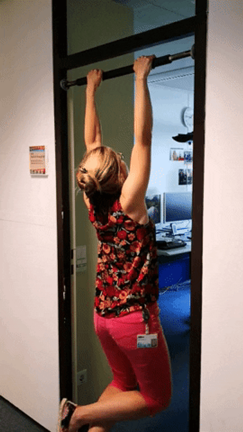 Strong Vina Blanca Can Pull Up Herself GIF