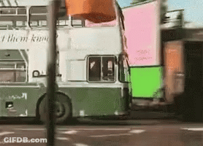 Struggle Bus Crashes Into Bridge GIF