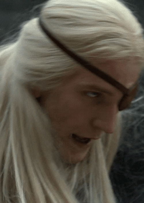 Struggling Aemond Targaryen GIF