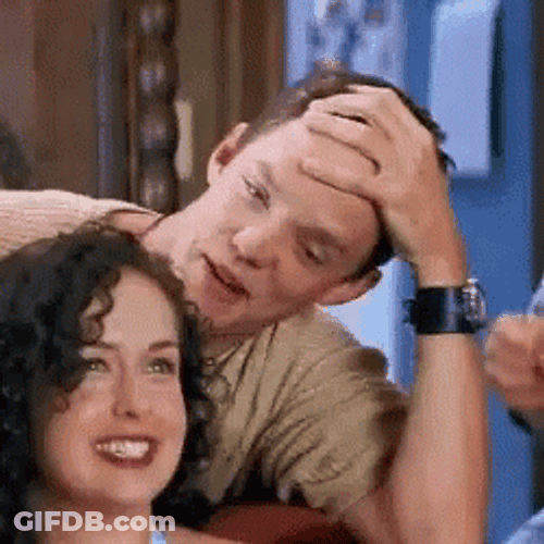 Stu Macher Eating Hair GIF