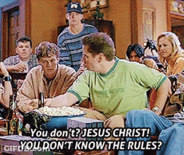 Stu Macher Know The Rules GIF