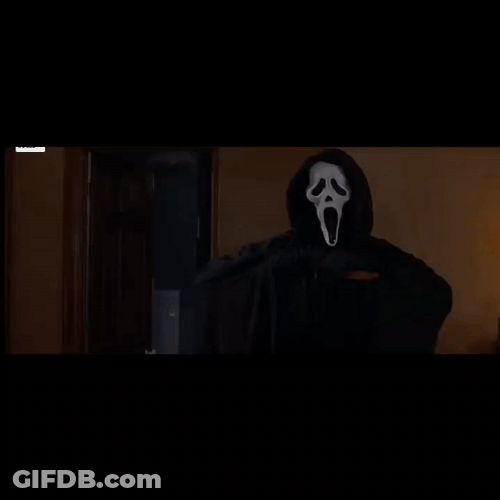 Stu Macher Scary Masked Guy GIF