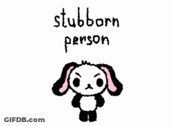 Stubborn Person Black And White Panda Drawing GIF