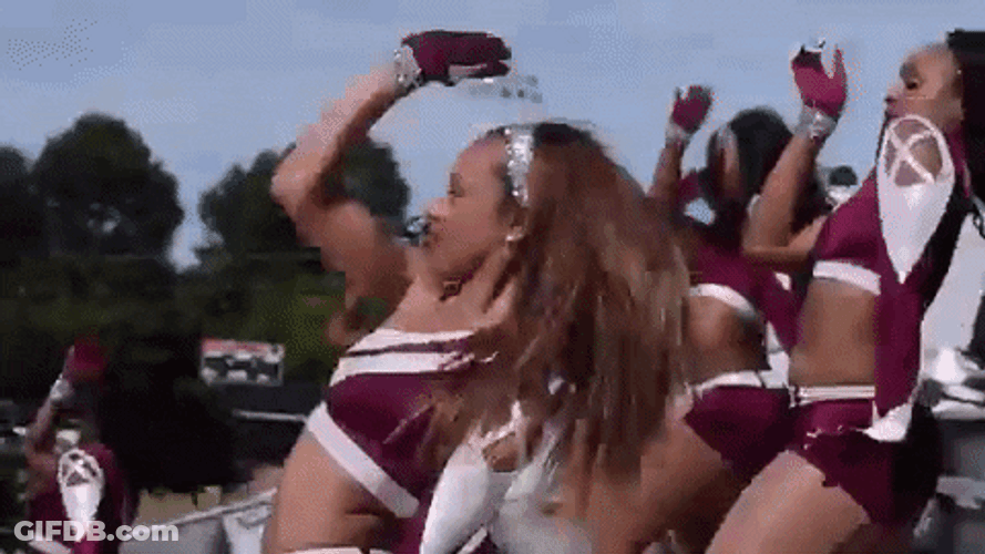 Student Cheerleaders Lively Dancing GIF