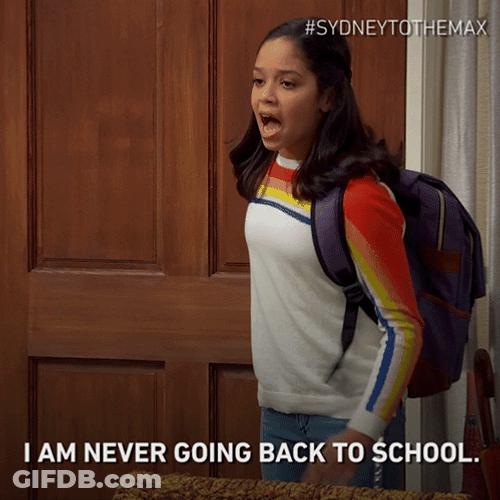 Student Coming Home From School GIF