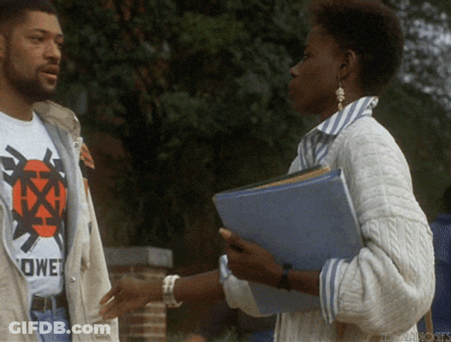 Student Couple Bumping Each Other GIF