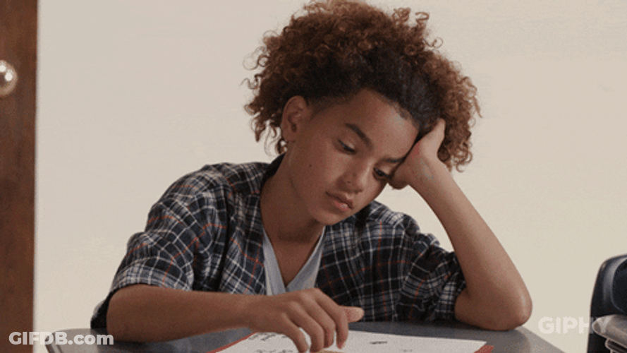 Student Feeling Bored GIF