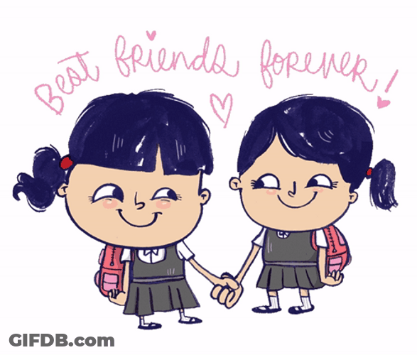Student Girls Besties Forever GIF