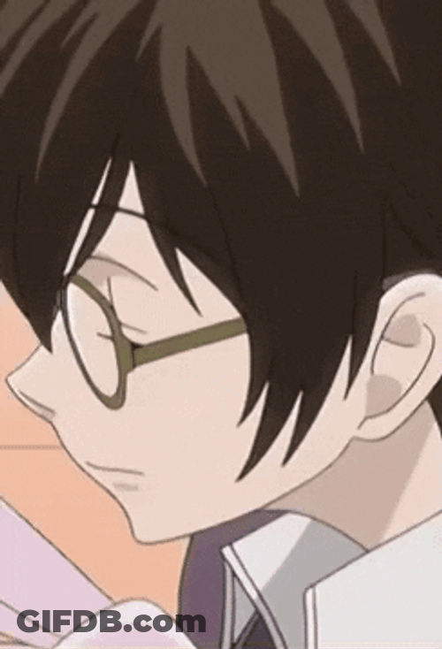 Student Haruhi Fujioka Wear Glasses GIF