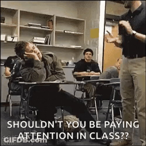 Student Not Paying Attention GIF