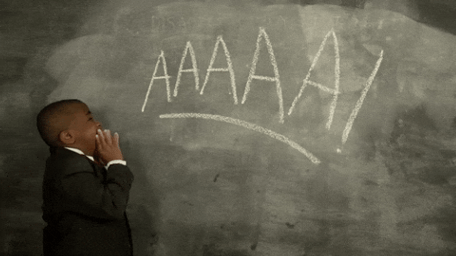 Student Screams Ahhhh Meme GIF