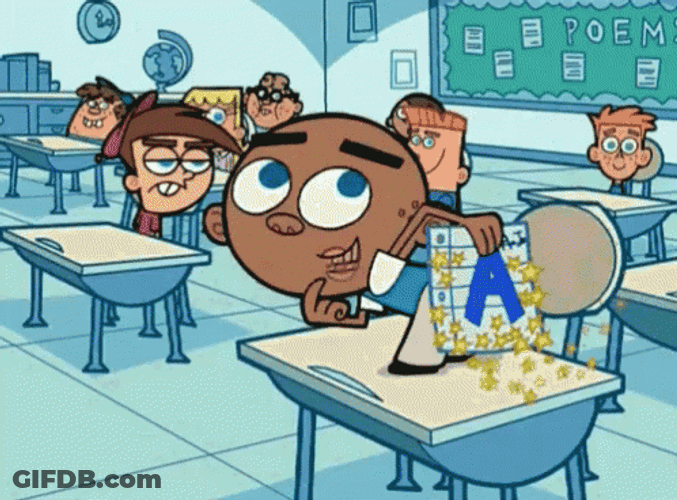 Student Showing High Test Score GIF