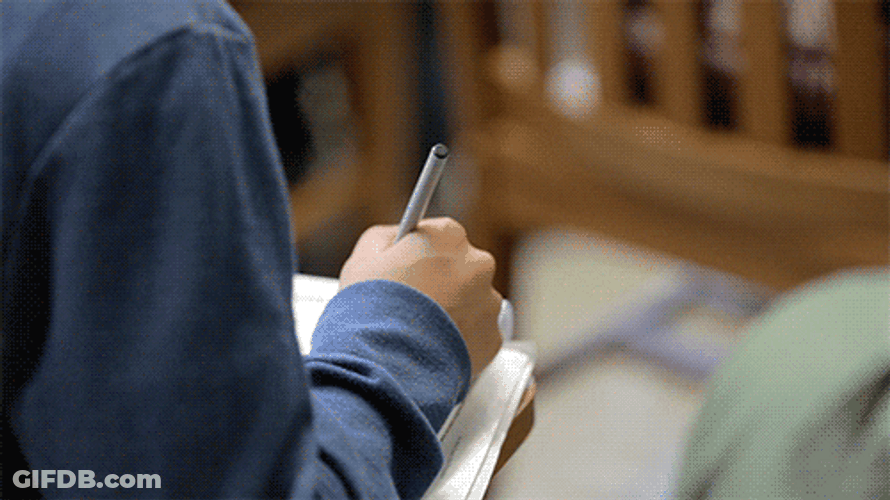 Student Take Notes GIF