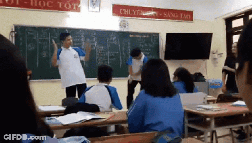 Students Dancing In The Classroom GIF