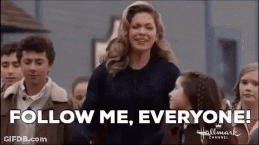 Students Follow Their Teacher GIF