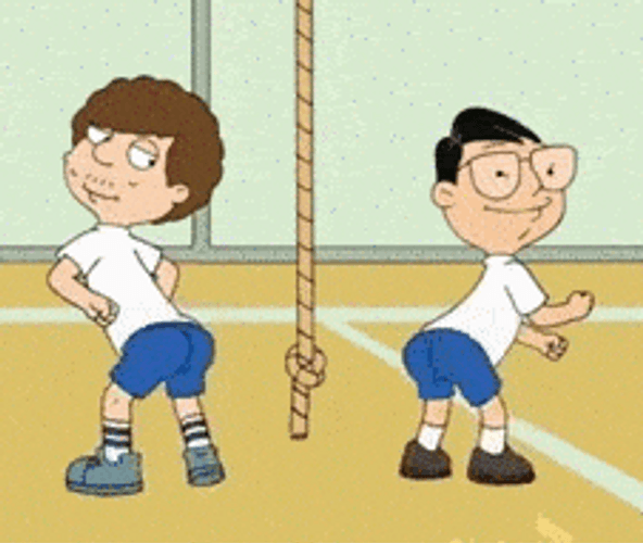 Students In Court Twerking Among Us Meme GIF