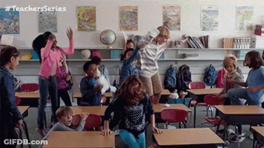 Students Making Noise And Mess GIF