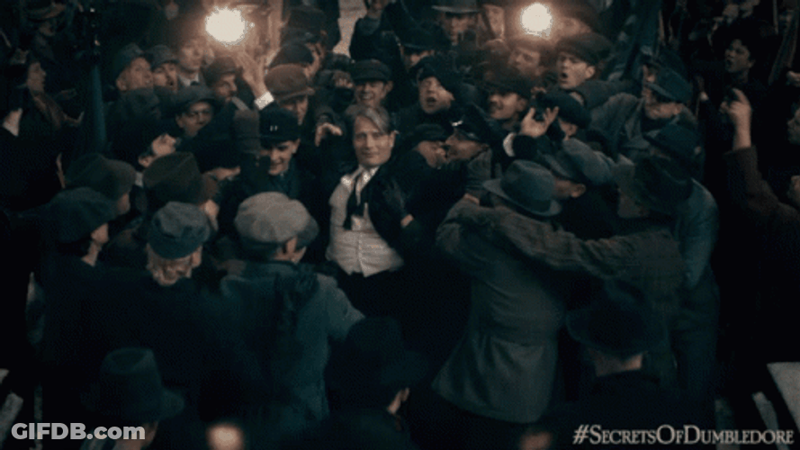 Students With Gellert Grindelwald GIF