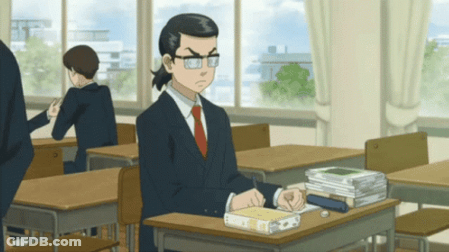 Studious Baji Writing Tokyo Revengers GIF