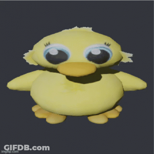 Stuff Toy Duck Spinning GIF