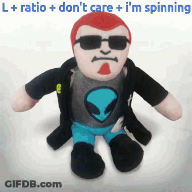 Stuffed Alien Toy With Sunglasses And Shirt GIF