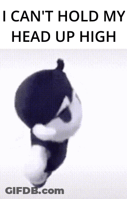 Stuffed Animal Bow Can't Hold Head Up High GIF