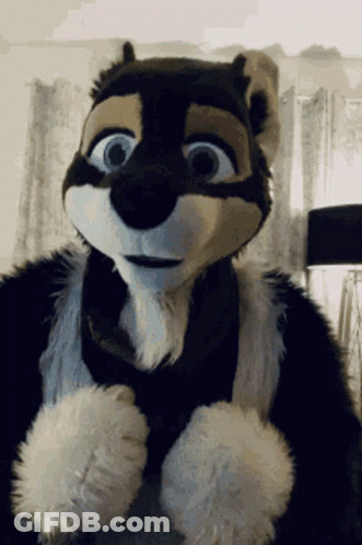 Stuffed Animal Covering Eyes Not Furry GIF