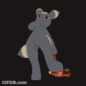 Stuffed Animal Drinking Coca Cola GIF