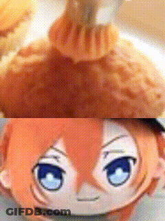 Stuffed Animal Face With Hamburger Background GIF