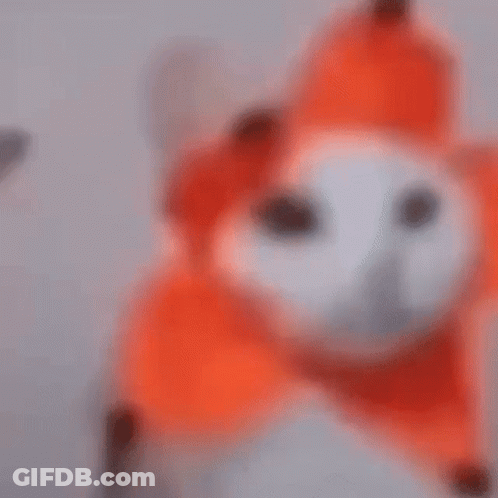 Stuffed Animal Fox With White Face GIF