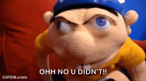 Stuffed Animal Funny Face Saying Ohh No U Didn't GIF