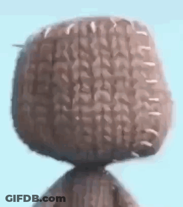 Stuffed Animal Head With Stitching GIF