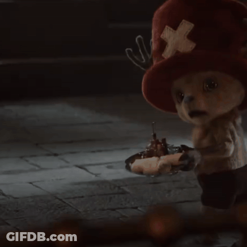 Stuffed Animal In Red Hat And Shorts GIF