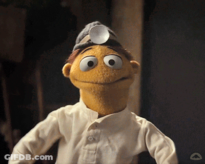 Stuffed Animal In White Shirt And Gray Hat GIF