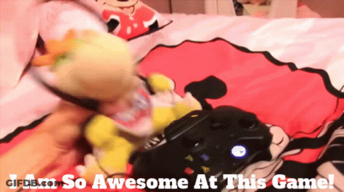 Stuffed Animal Laying On Bed 'I Am So Awesome GIF
