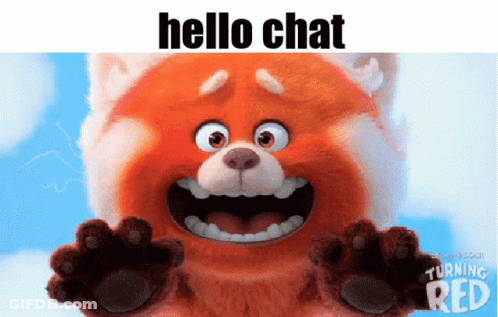 Stuffed Animal Saying Hello Chat GIF