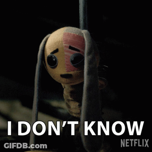 Stuffed Animal Saying I Don't Know GIF